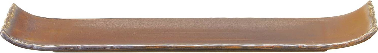 Pjatë drejtkëndore Fine Dine Aurum 340x150 mm, kafe e errët, set 3 copë