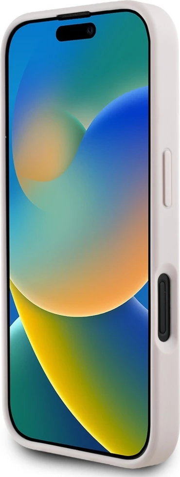 Mbështjellës Guess 4G Circle Classic Logo MagSafe për iPhone 16, Rozë