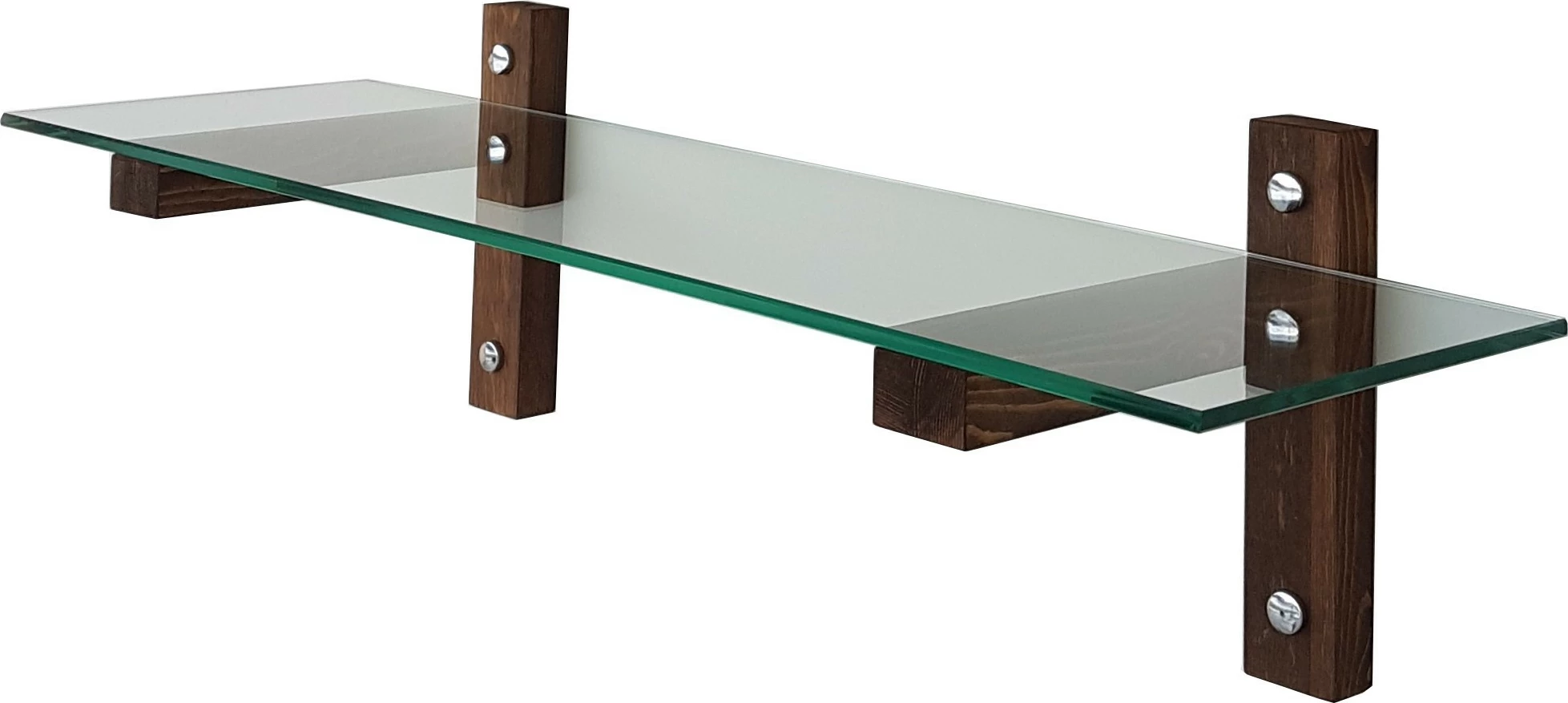 Raft muri Hanah Home, R100, ngjyrë arre, xham i temperuar, 85x25x25cm