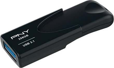 USB memorie PNY Attache 4, 256 GB, USB 3.2, pa kapak, e zezë