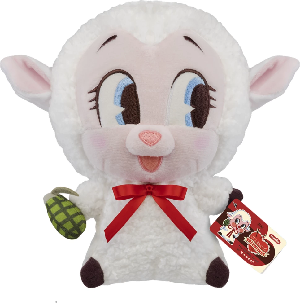 Lodër peluqe Funko Villainous Valentines Lamb 7" e bardhë