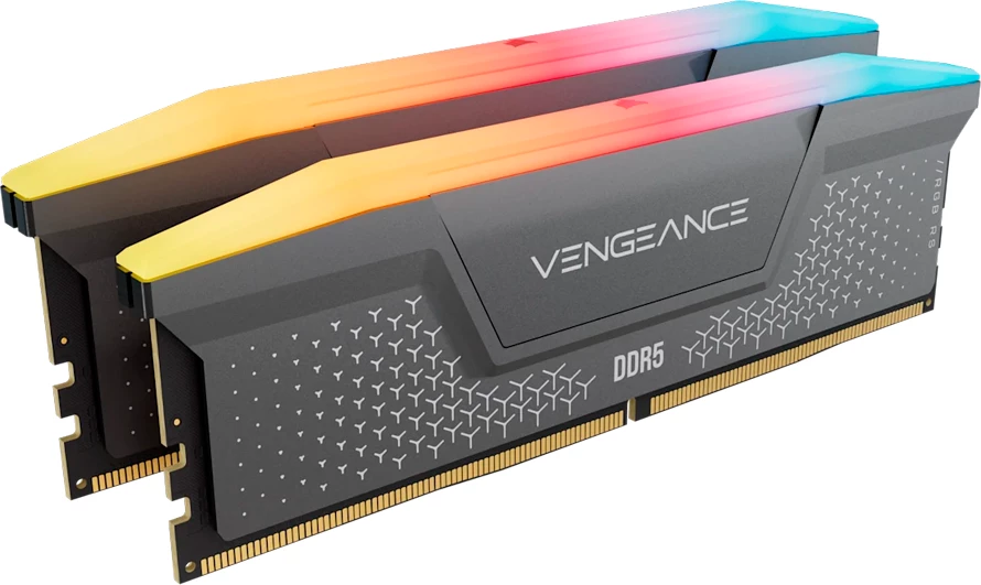 RAM Memorje Corsair Vengeance RGB RS DDR5 32GB (2x16GB) 6000MT/s CL36 DIMM, gri