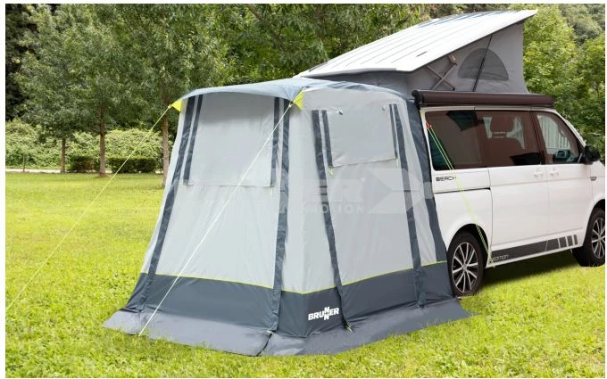 tendë e pasme BRUNNER COMET për VW T5/T6 200×200×205 cm, rezistencë uji 3000 mm, me çantë transporti, gri/bardhë