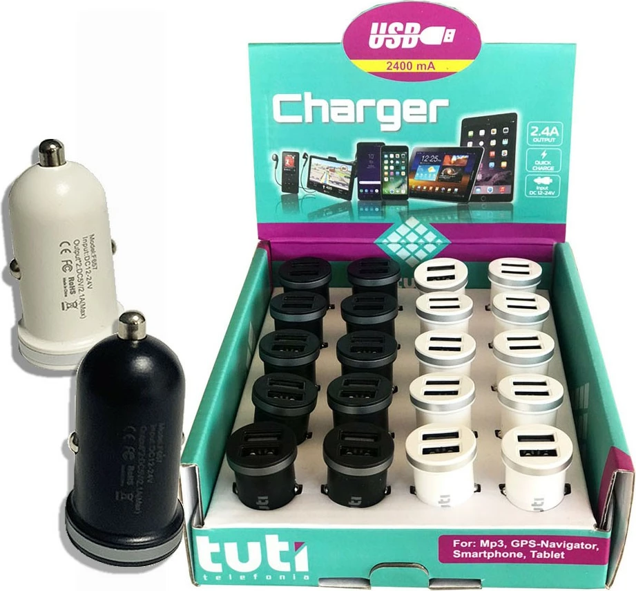 Mbushes Usb I Dyfishte 2.4A