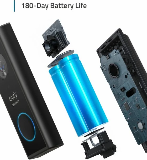 Zile dere me kamerë ANKER Eufy Security T82101W1 2K, Wi‑Fi 2.4GHz, bateri 6500mAh, pa stacion bazë, e zezë
