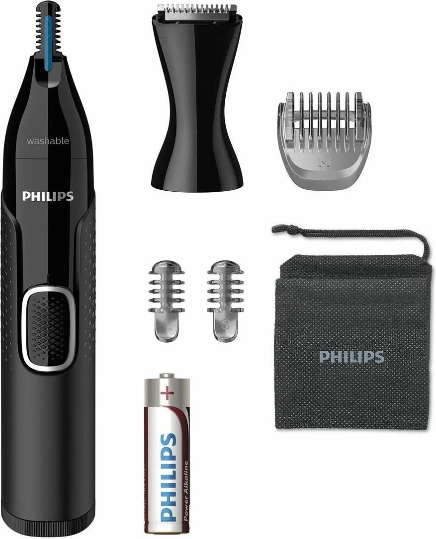 Trimer Philips NT5650/16, për hundë dhe veshë, i zi