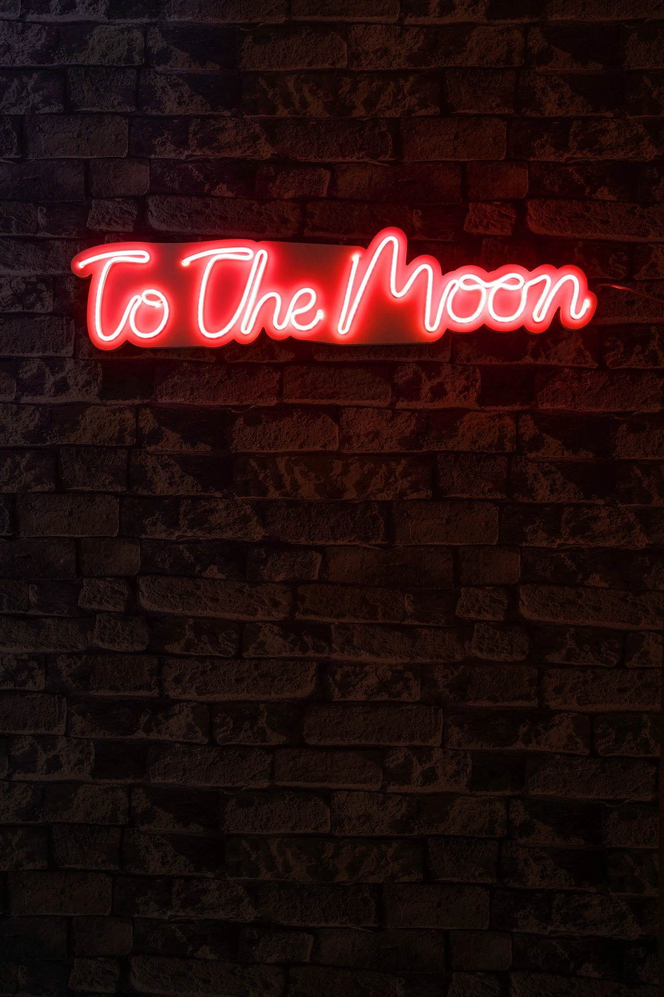 Dritë dekorative LED plastike, 'To The Moon', e kuqe