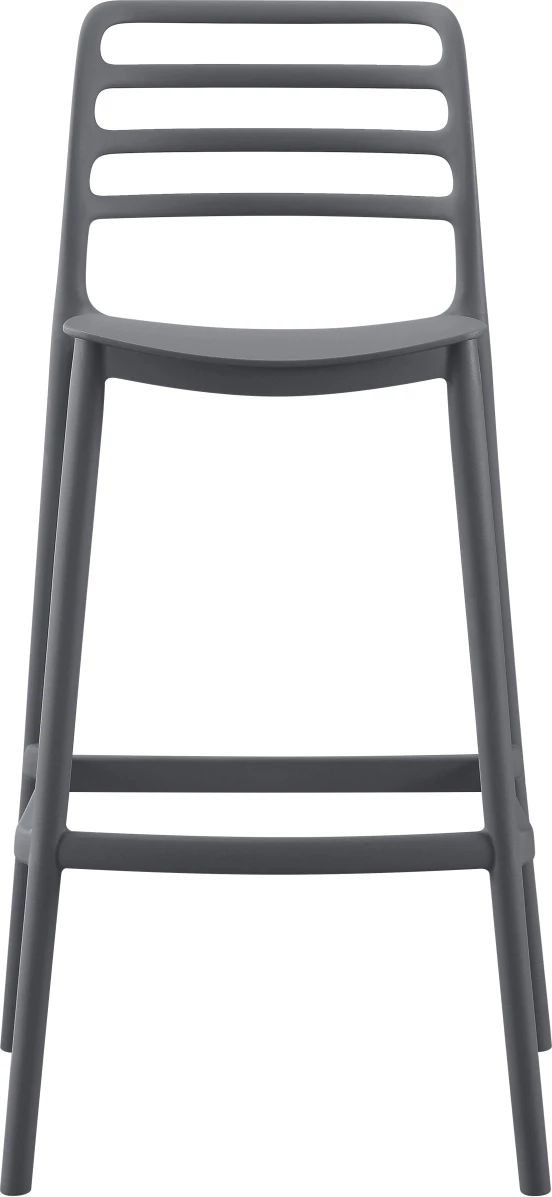 Karrige për bar polipropileni, ngjyrë gri, FH6099.03, 37,2x50x101,5H cm