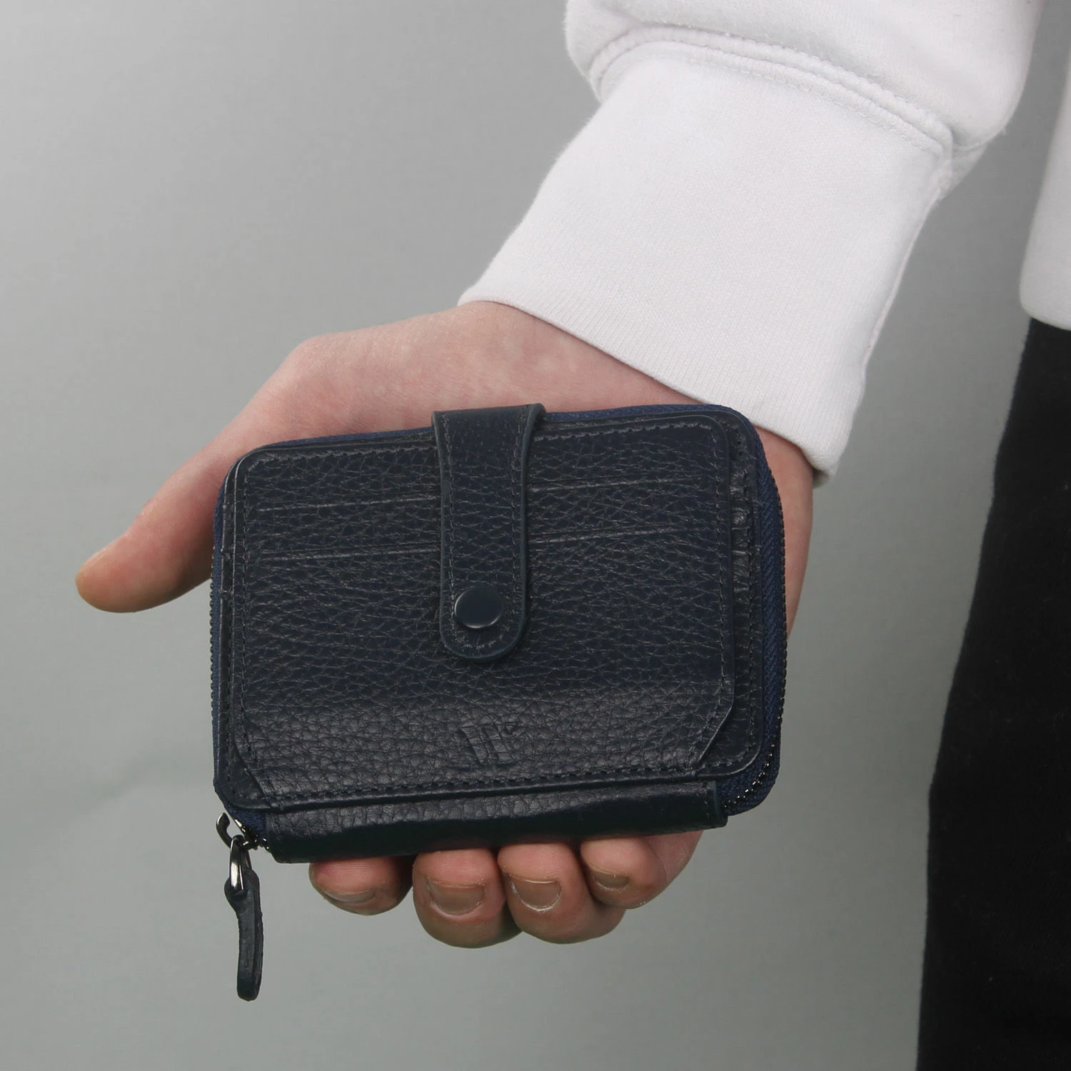 Portofol lëkure origjinale, ngjyrë navy blue, Zoozie Bags 4236