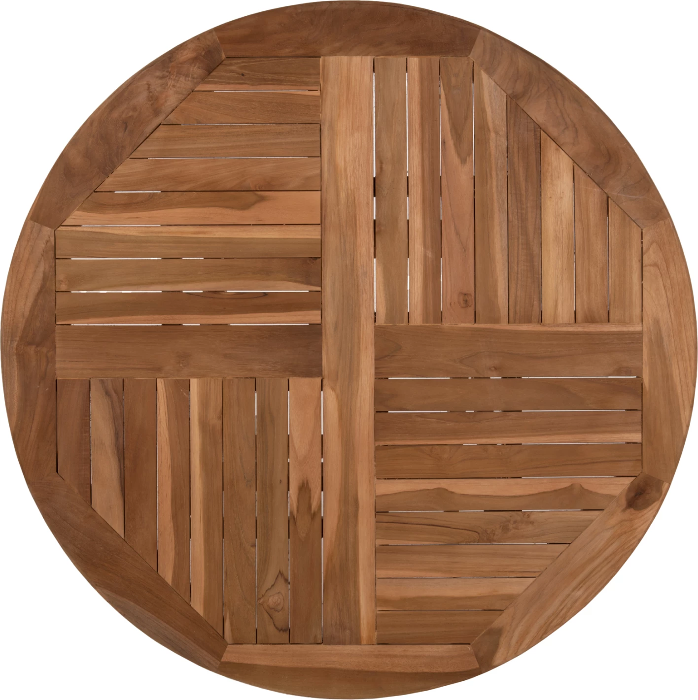 Tavolinë e rrumbullakët palosëse KENDALL FH9543 dru teak ngjyrë natyrale Φ106x73,5Hcm