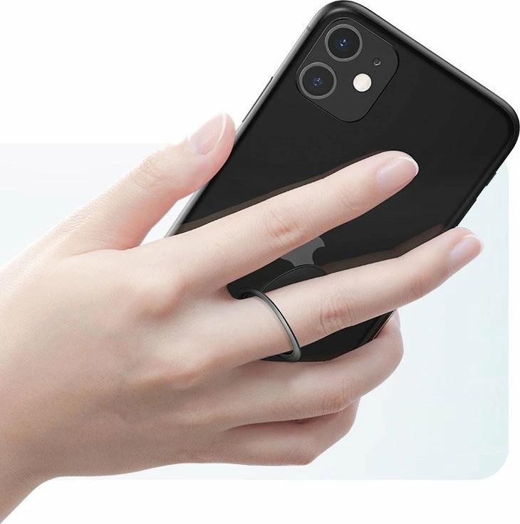 Mbështjellës unazë Baseus SUYB-0S për celular, ultra i hollë, argjendtë
