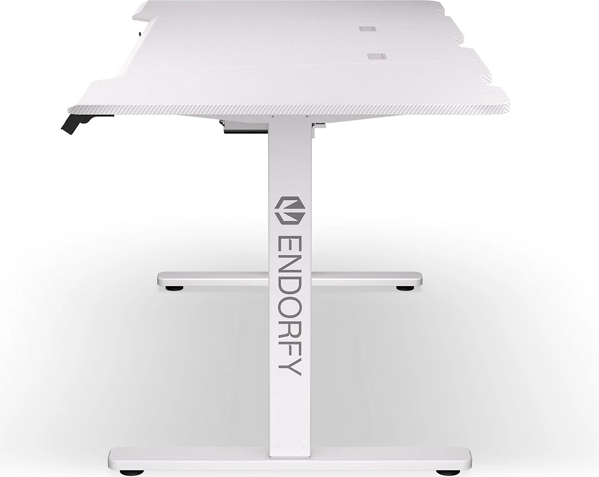Tavolinë gaming Endorfy Atlas L Electric, 150x78 cm, ngritje elektrike, e bardhë