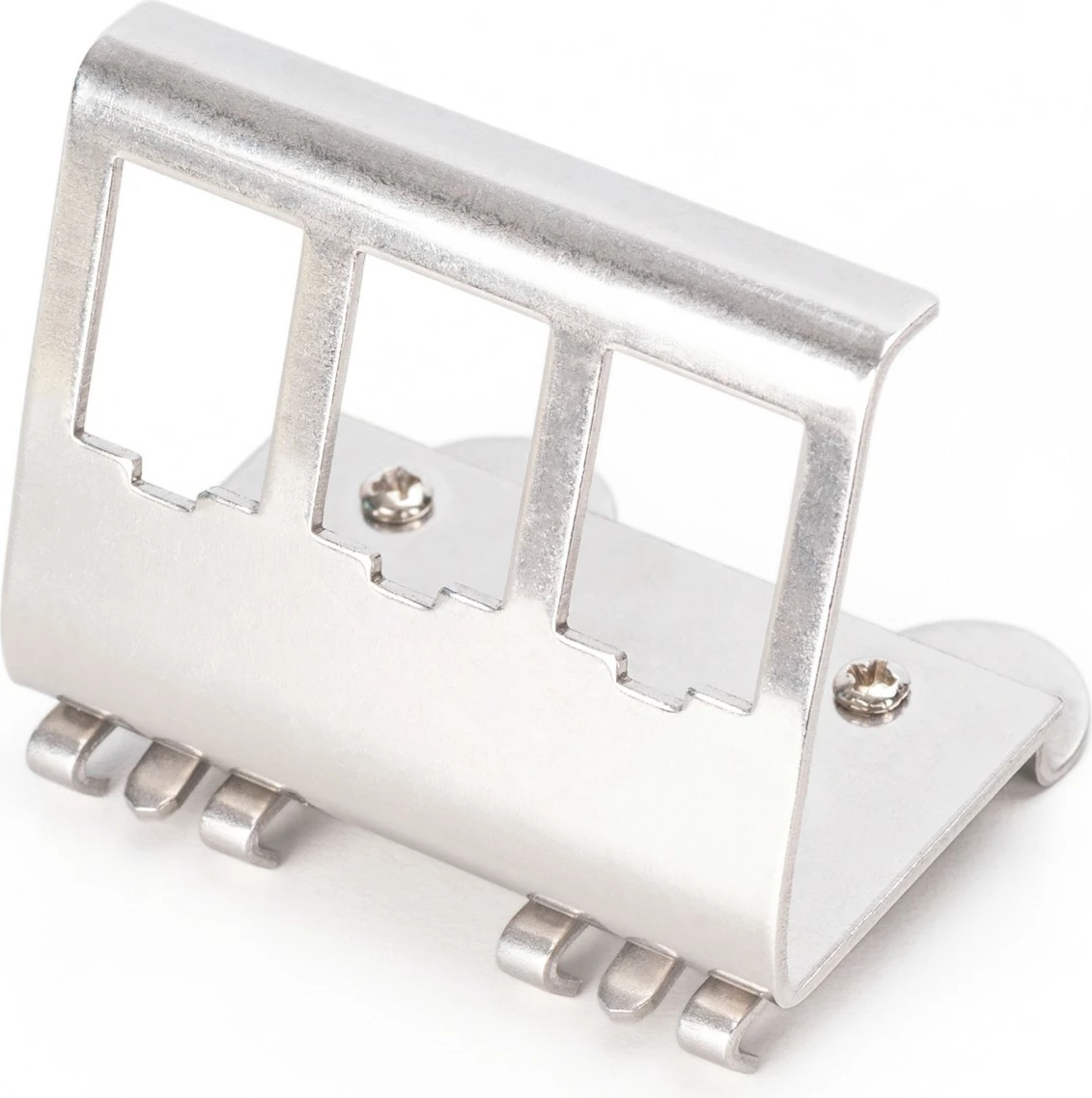 Adapter rrjeti Digitus Hutschienen për 3 Keystone, çelik inox, metallic