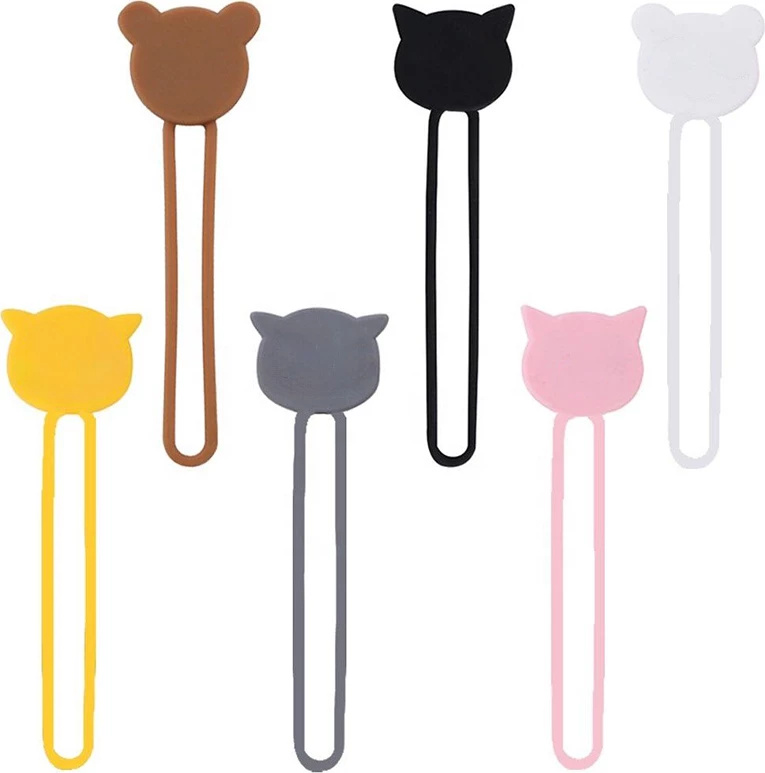 Mbështjellës kabllosh Hurtel prej silikoni, kafe