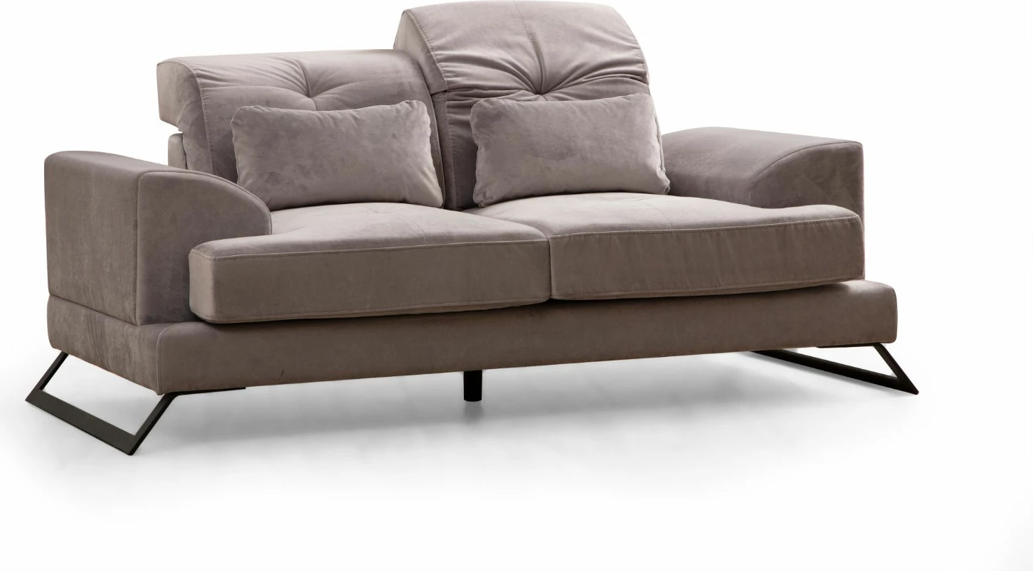 Divan dy ulëshe Atelier del Sofa, Frido, ngjyrë gri e çelët