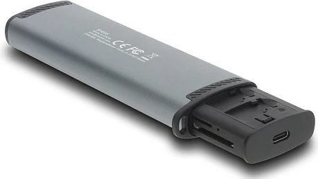 Lexues kartelash DeLOCK USB 3.2 Gen 1, SD/MicroSD, 5 Gbps, me hapësira për 9 karta, Zi/Gri