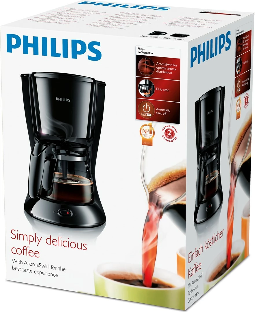 Aparat kafeje Philips Daily Collection HD7461/20, i zi