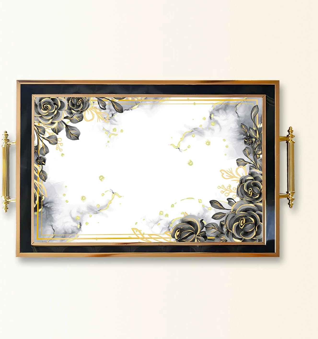 Tabaka qelqi shumëngjyrëshe Aberto Design, TPA9771, 50x29x3.5cm