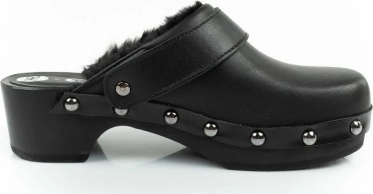 Këpucë Scholl për femra, të zeza