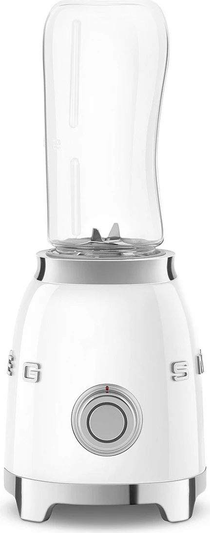 Blender personal Smeg PBF01WHEU, çelik inox, me 2 shishe, i bardhë
