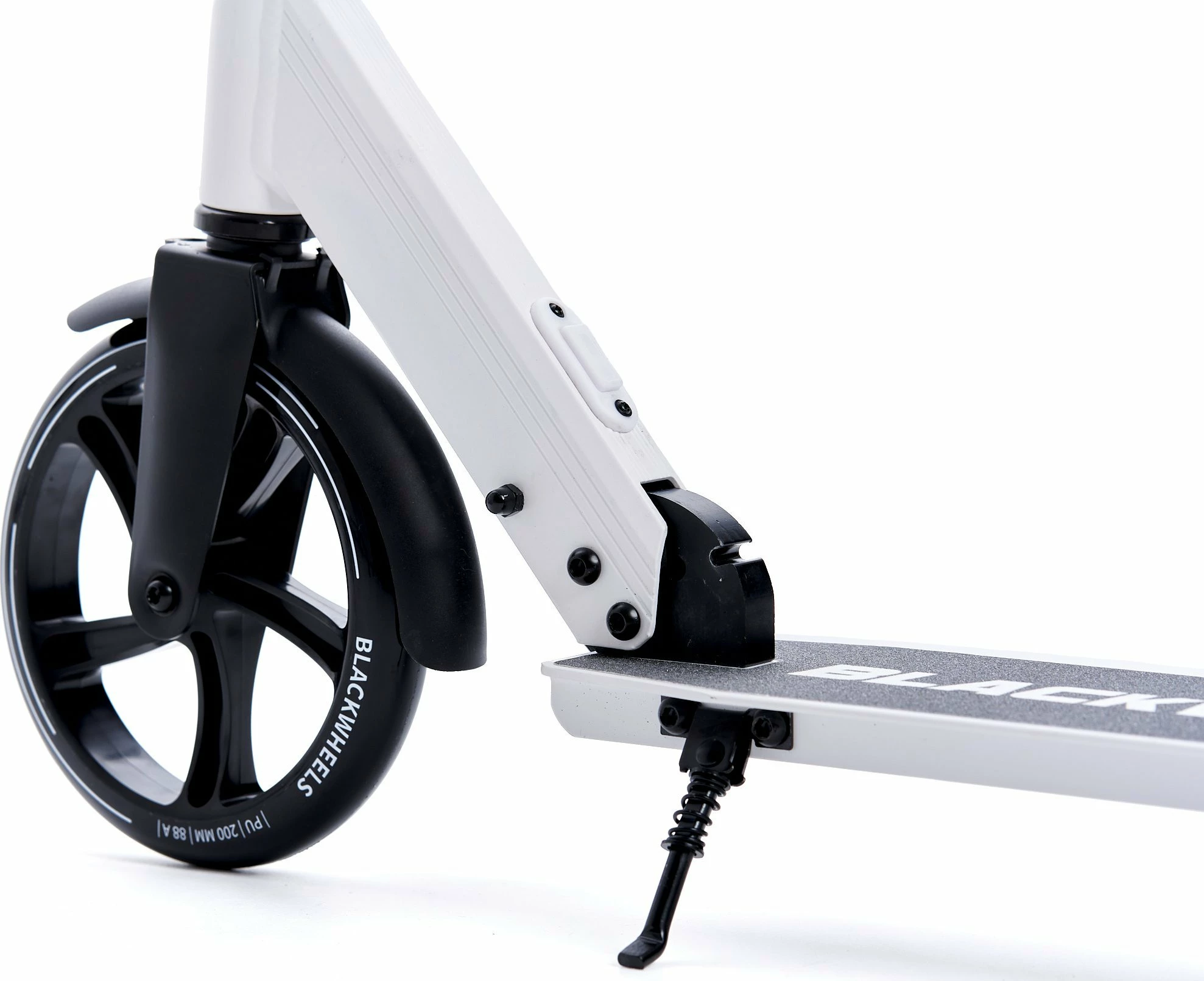 Skuter urban Blackwheels Orio, rrota 200 mm, ABEC-7, i palosshëm, max 100 kg, bardhë/zi