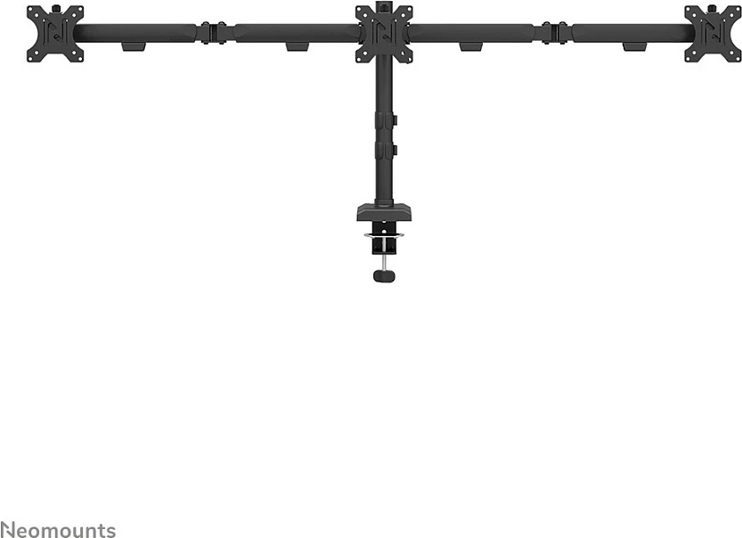 Krah monitorësh Neomounts NERO DS60-600BL3, për 3 monitorë 10-27", VESA 75x75/100x100, e zezë