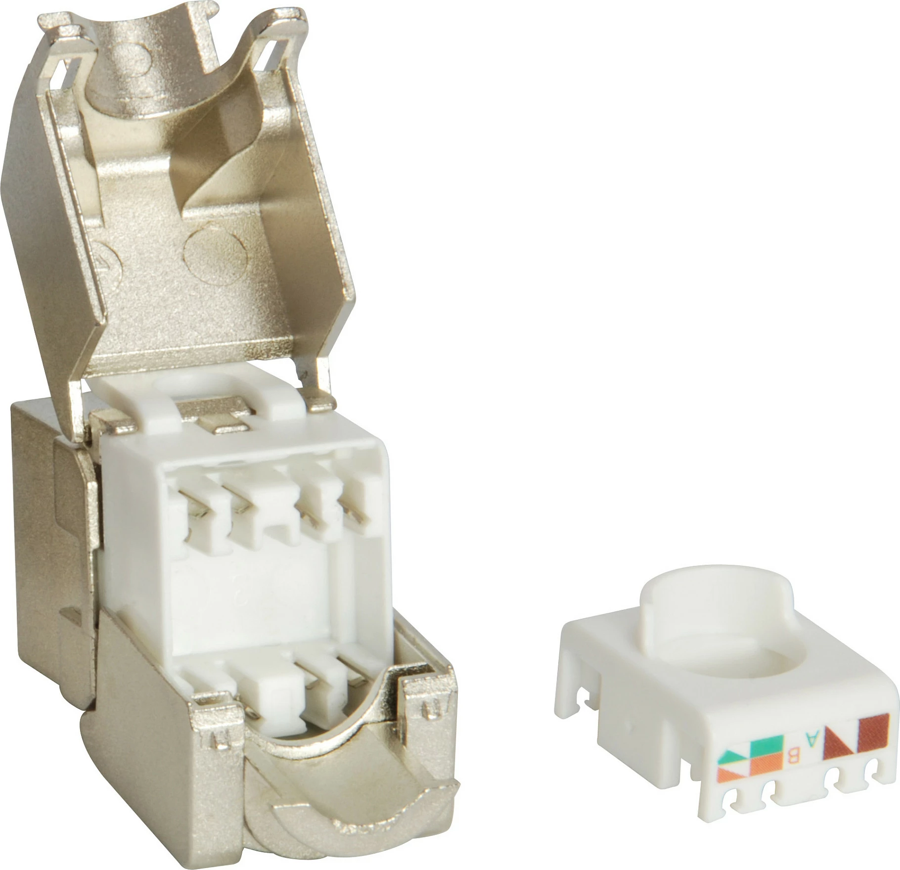 Keystone jack rrjeti EQUIP Cat.6 i ekranizuar, pa vegla, RJ-45/LSA, alumin
