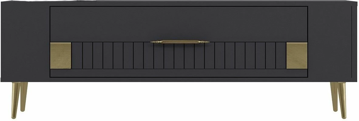 Komodë TV Skye Decor, anthracite, gold, Retrolp4