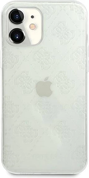 Mbështjellës Guess GUHCP12S3D4GTR për iPhone 12 mini 5.4", transparent