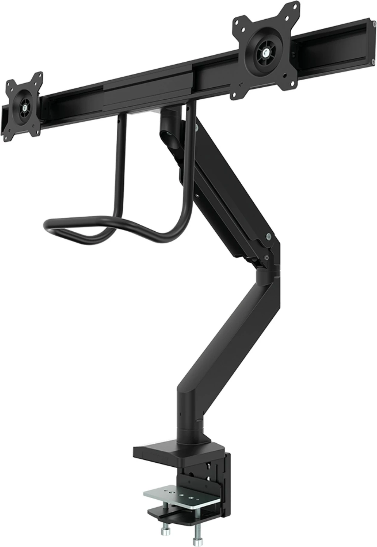 Mbajtës monitori Fellowes Eppa 9909301, për 2 ekrane, 32 inç, rregullim lartësie, i zi