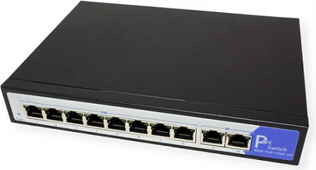 Switch VALUE 21.99.1195, 8+2 Porta Gigabit PoE+, 120W, i zi