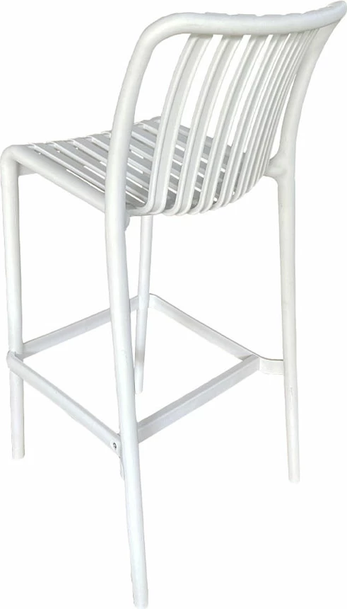 Karrige për bar, ngjyrë e bardhë, 47x38x103.5 cm