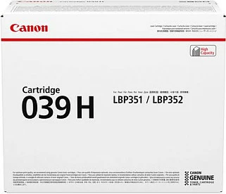 Toner Canon CRG 039H, i zi, 25,000 faqe, për i-SENSYS LBP351x/LBP352x