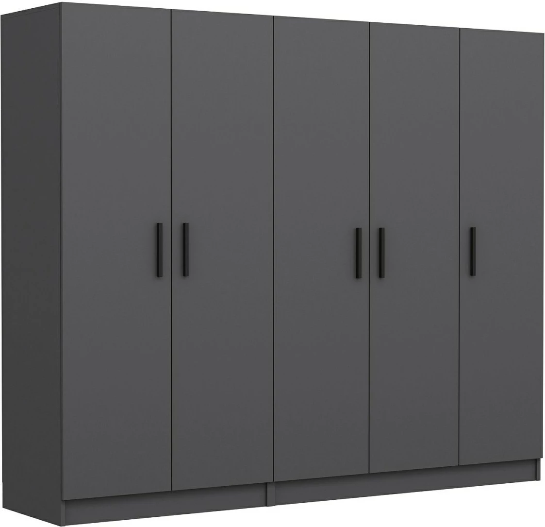 Dollap Skye Decor, ngjyrë antracit, 225x190x52 cm