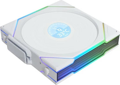 Ventilator kasë Lian Li UNI FAN TL Wireless LCD Reverse, 120mm, RGB, i bardhë