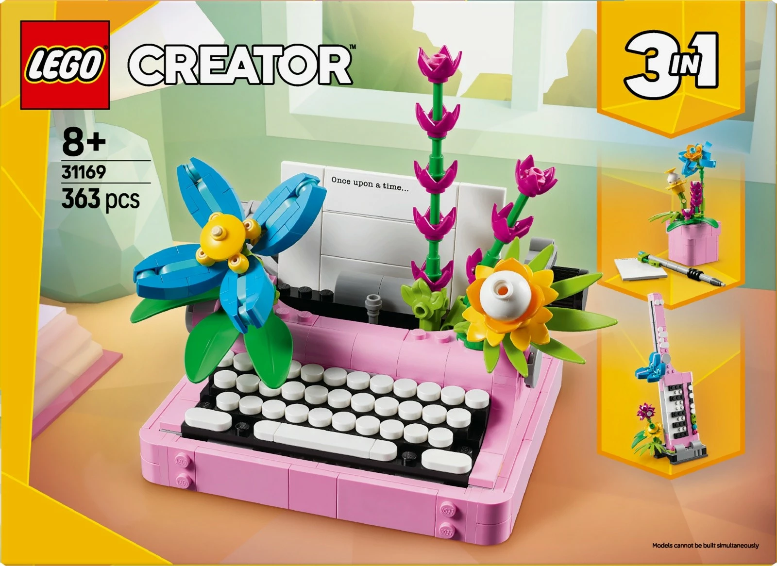 Set LEGO Creator 3-in-1 31169 Flowering Typewriter Machine, 363 pjesë