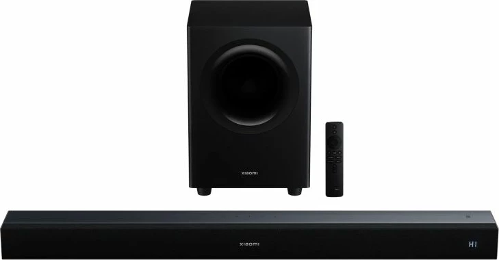 Soundbar Xiaomi Soundbar 2.1 NS4-EU, 300W RMS, Bluetooth 5.3, eARC, subwoofer wireless, e zezë, 1 copë