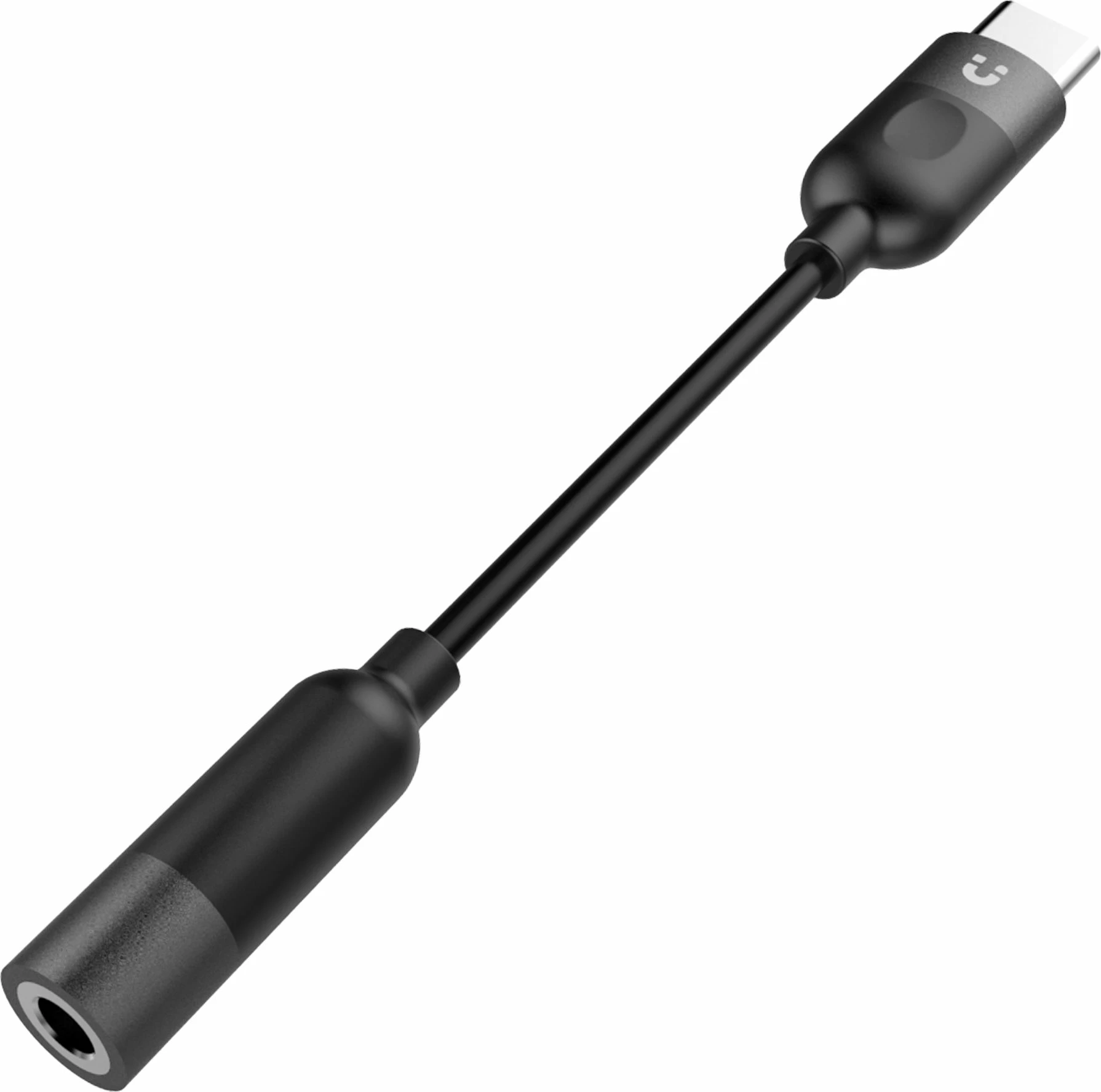 Adapter Unitek M1204A USB-C në Jack 3.5mm, kabllo 11 cm, i zi