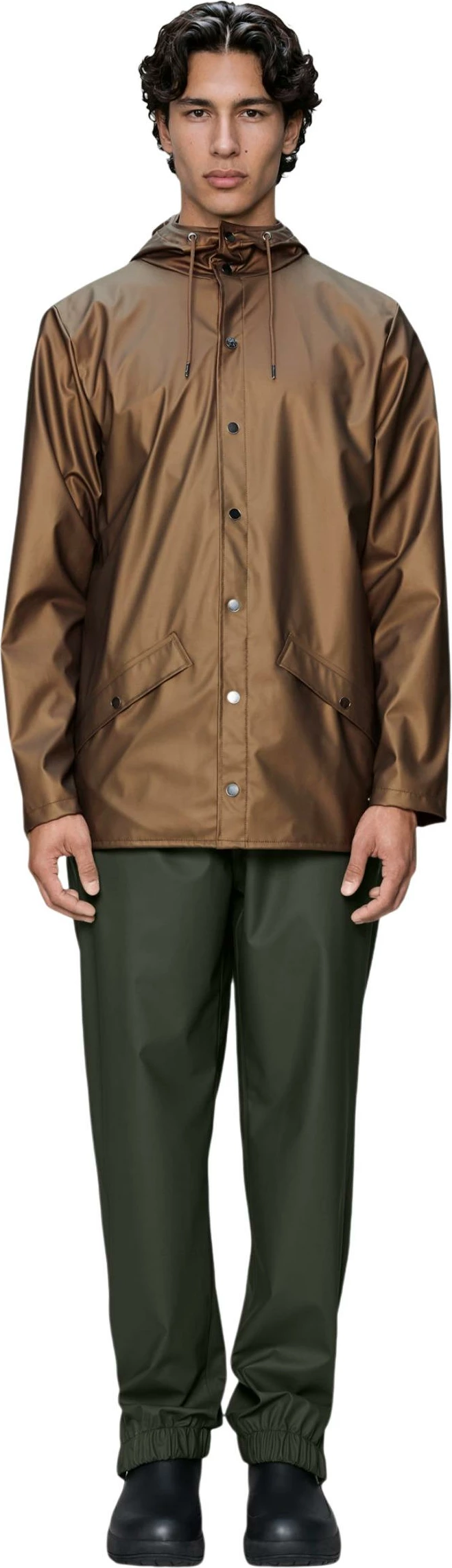 Jakne shiu Rains Jacket W3 12010 për meshkuj, bronz [Madhësia: S]