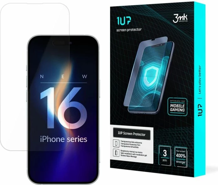 Folie mbrojtëse për ekran 3mk Protection 1UP për iPhone 16 Pro