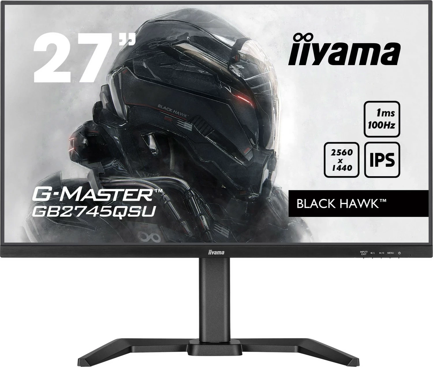 Monitor iiyama G-Master GB2745QSU-B2, 27 inch, 2560x1440, për lojtarë, e zezë