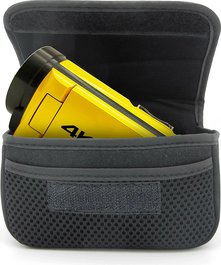 Kamerë video EASYPIX Aquapix WDV5630, 4K, 13 MP, ekran 3", MicroSD deri 128GB, e verdhë