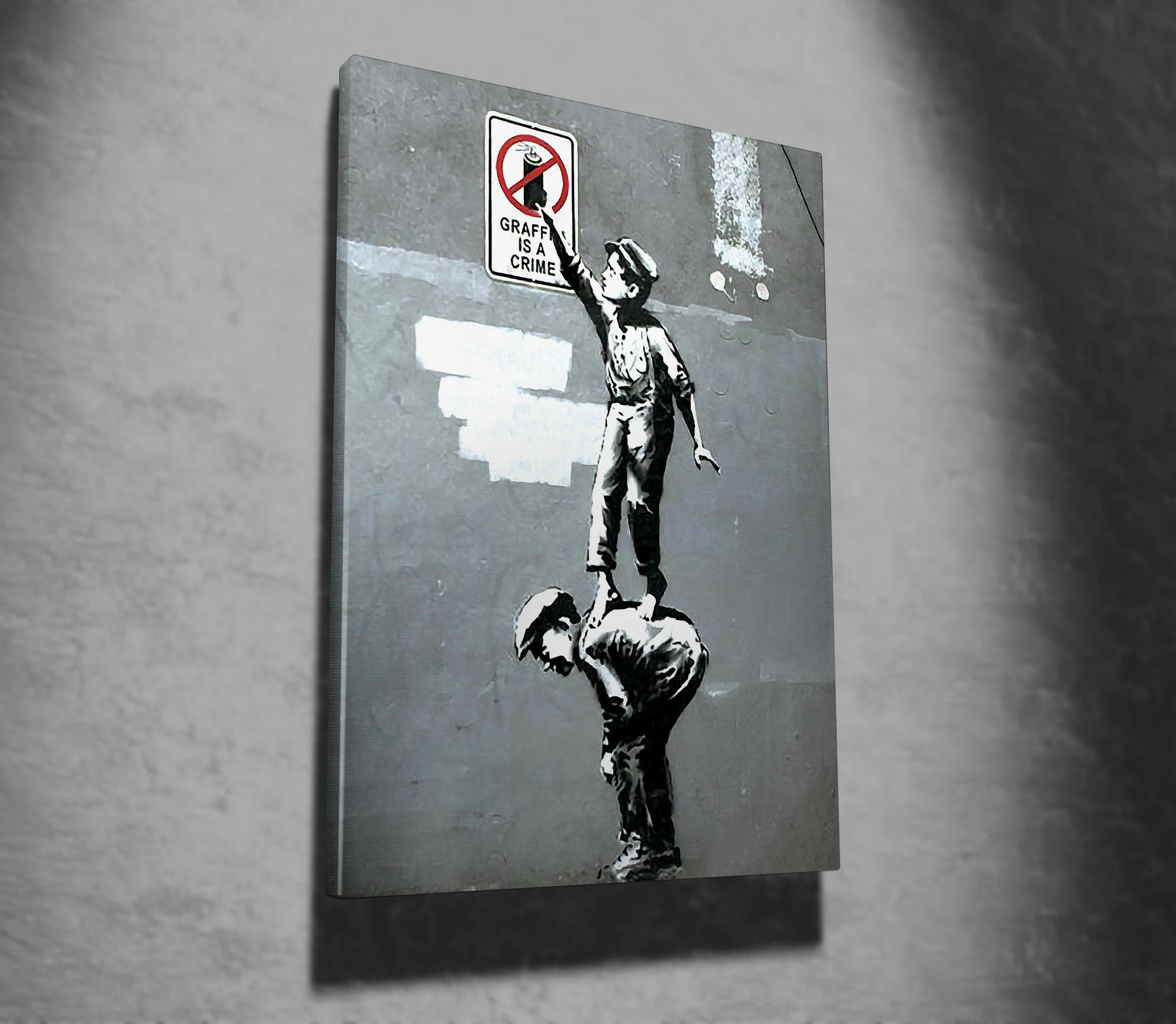 Pikturë dekorative në kanavacë, Banksy, shumëngjyrëshe, WY31, 50x70cm