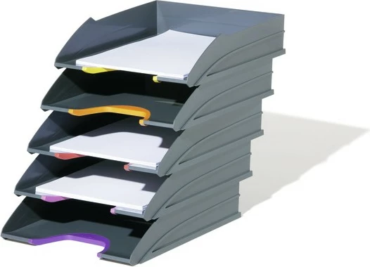 Set tabaka letra Durable VARICOLOR, plastikë, 5 copë, anthracite/multikolor