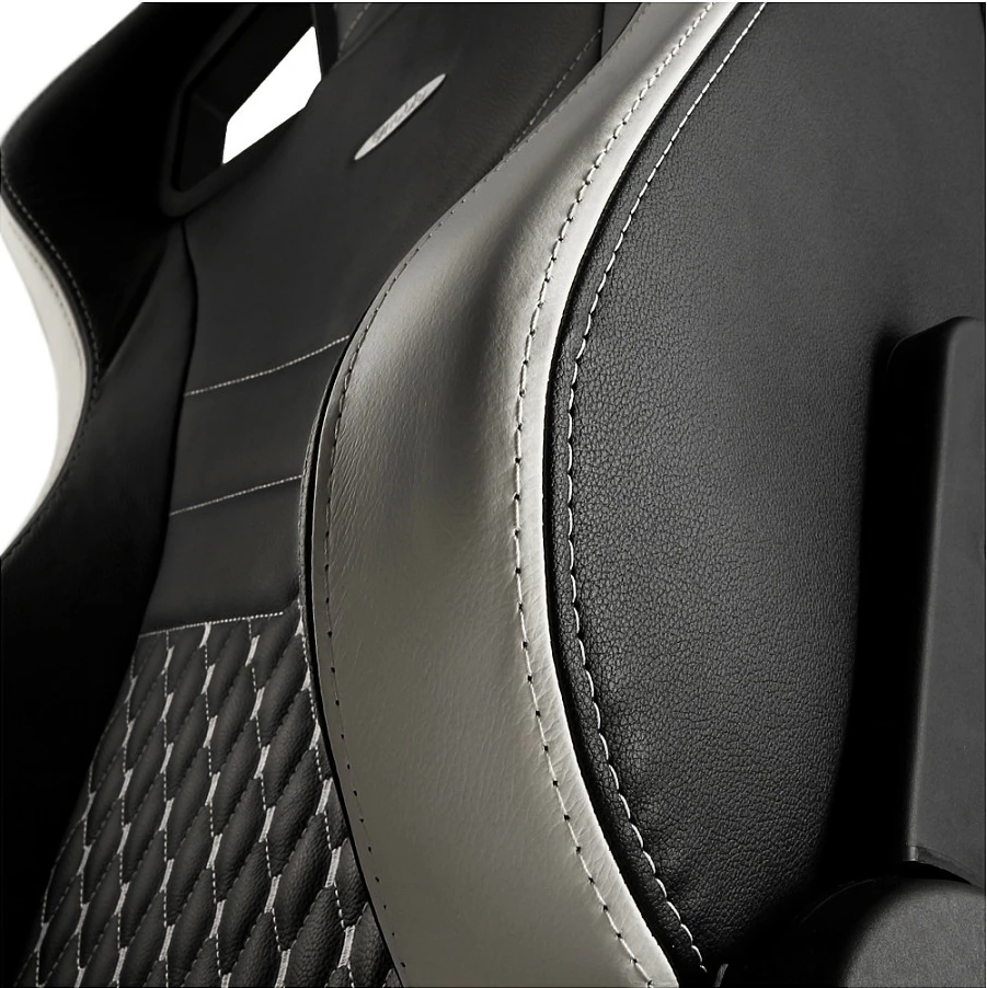Karrige gaming Noblechairs EPIC, lëkurë e vërtetë, zezë/bardhë/kuqe