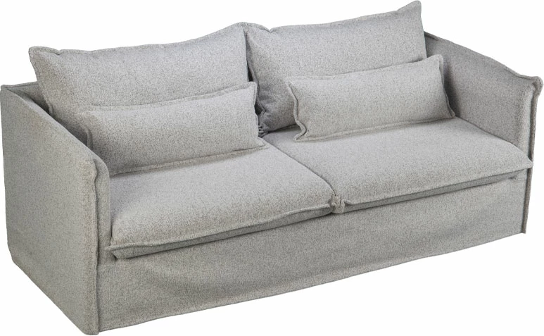 Kauç 3 vendësh, ngjyrë gri e çelët, PROUD, 210x90x90