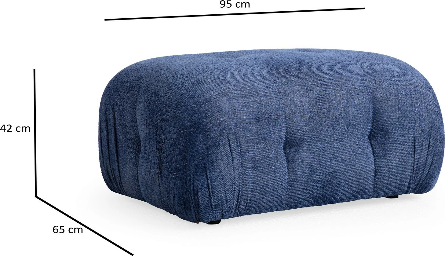 Këndare Petite 3, ngjyrë blu nate, Atelier del Sofa, 290x160cm