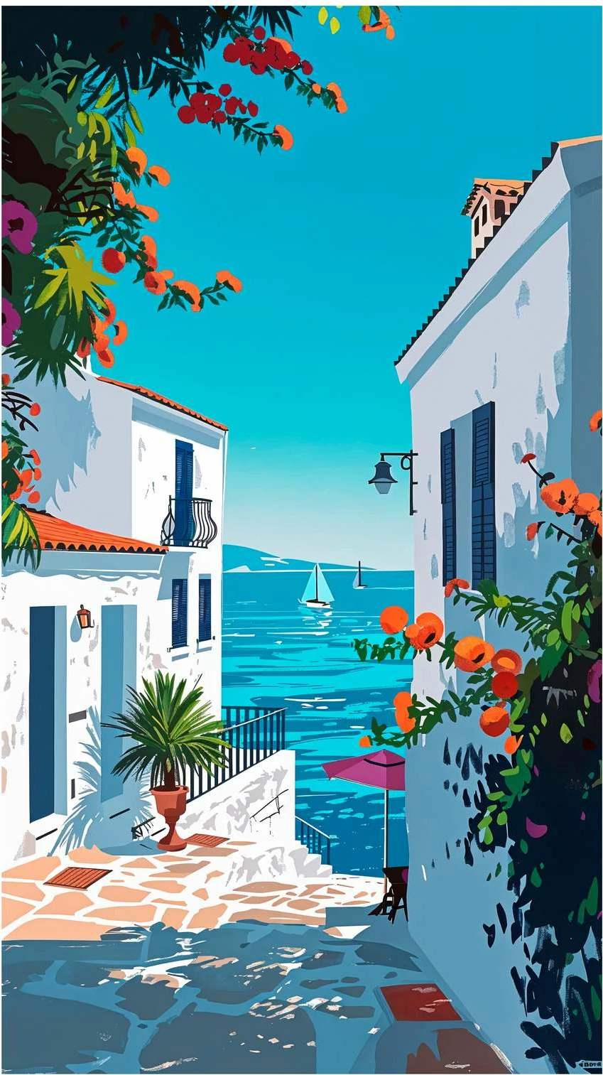 Pikturë dekorative me kornizë MDF, Wallity, Mp-00105, 40x50cm
