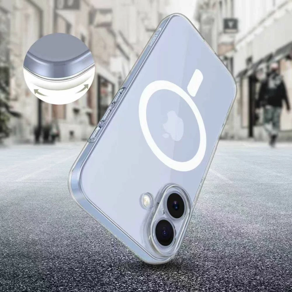 Mbështjellës Tech-Protect FlexAir MagSafe për iPhone 17, transparent, 1 copë