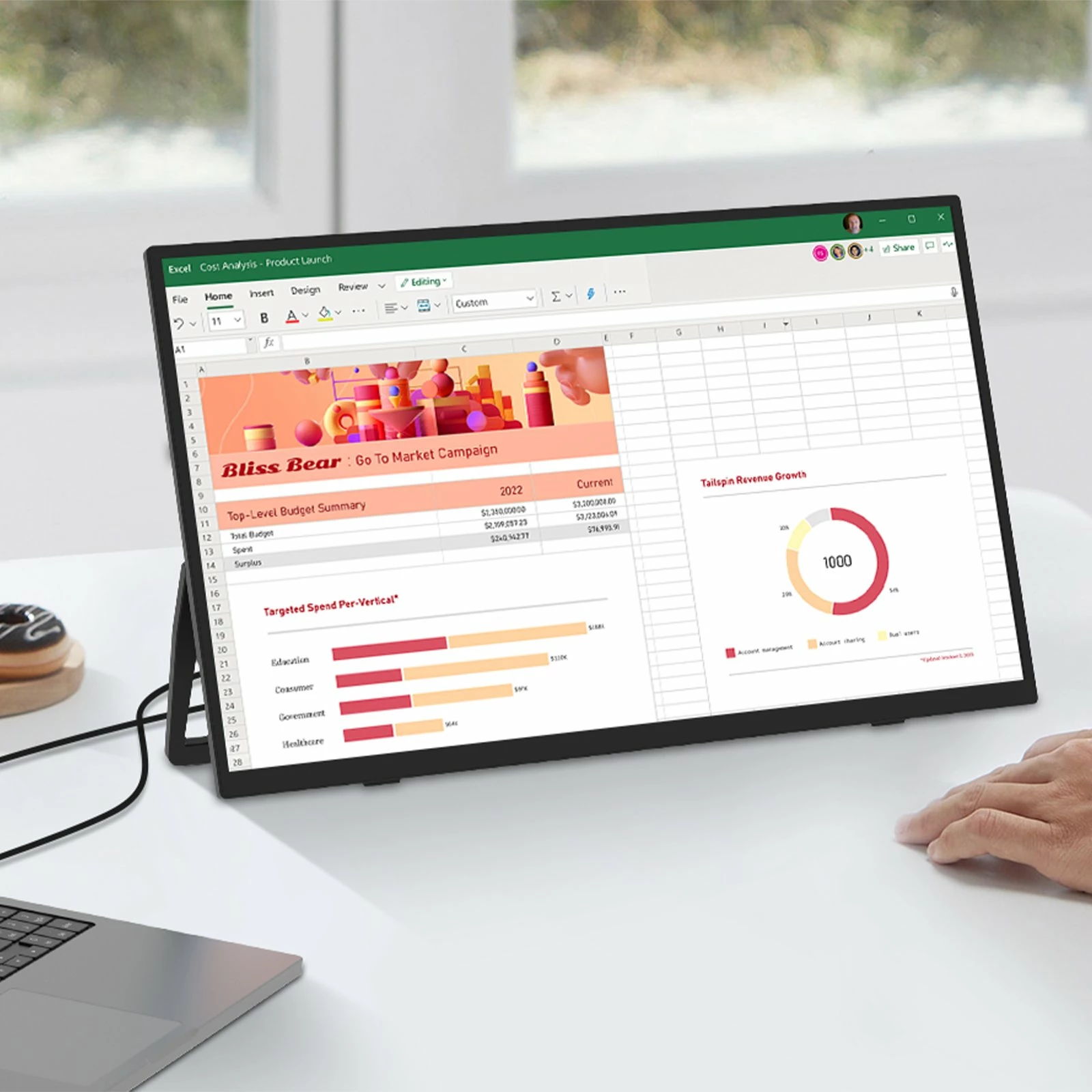 Monitor portativ Zeuslap ZP156 15.6\" Full HD IPS 60Hz HDR10, mini HDMI/USB-C, i zi